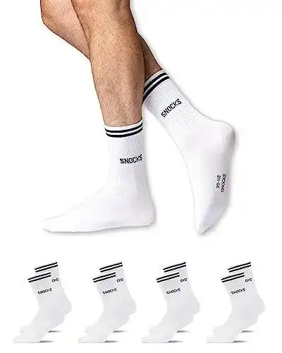 Tennissocken Snocks Retro aus Bio-Baumwolle – 4 Paar