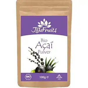 JoJu Fruits Bio Acai Pulver 100g – Vegan, Glutenfrei, Laktosefrei