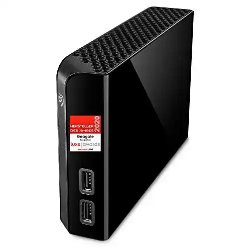 Externe Festplatte Seagate Backup Plus Hub mit USB-Anschlüssen