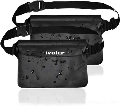 Wasserdichte Bauchtasche ivoler im 2er Set für Wassersport und Freizeit