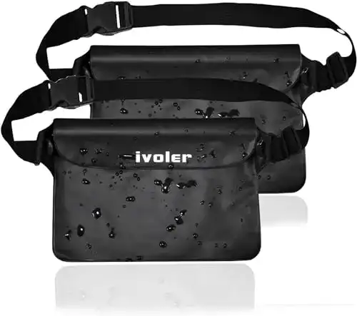 Wasserdichte Bauchtasche ivoler im 2er Set für Wassersport und Freizeit