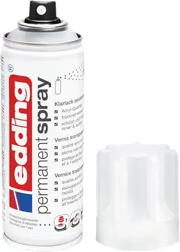 Klarlack Holz Edding 5200 Permanentspray für Stein und andere Materialien