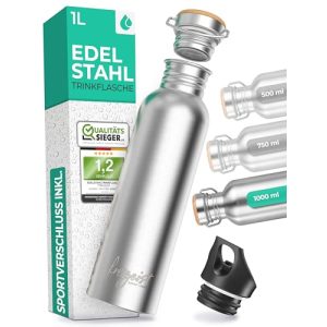 Edelstahl-Trinkflasche 1 Liter Freigeist Esprit Libre