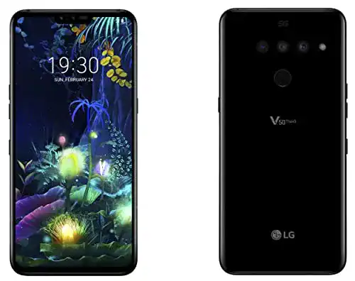 LG Electronics V50 ThinQ 5G Smartphone mit 128GB und 6GB RAM in Schwarz