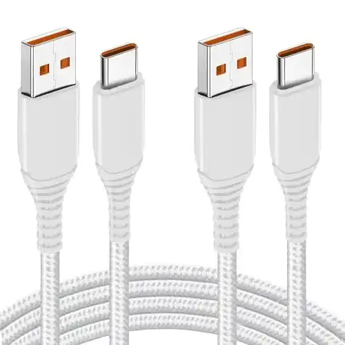 Schnellladekabel Brighttodays 2 Stück 120W Turbo Charge Kabel 1,8m USB Typ C
