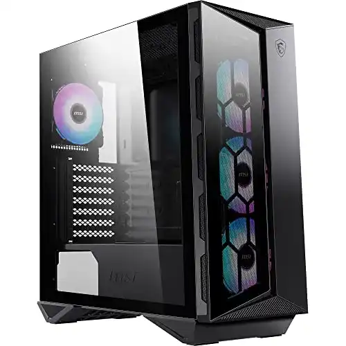 MSI Miditower PC-Gehäuse mit ARGB Lüftern und 4mm ESG-Glas