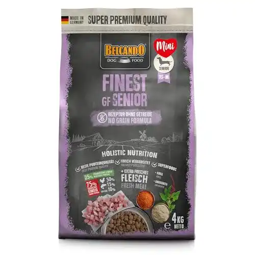 Belcando Trockenfutter Finest GF Senior 4 kg für ältere Hunde