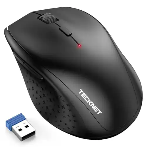 Funkmaus Tecknet Kabellose Maus 4800 DPI 2.4G mit USB Empfänger