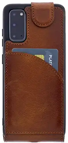 Burkley Leder Flip Case für Samsung Galaxy S20 Plus mit 360° Schutz