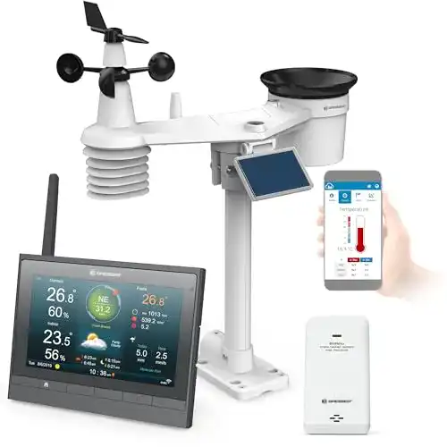 Bresser Wetterstation mit Außensensor und 7-in-1 Funktechnologie