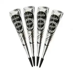 Henna-Tattoo-Farbe Fadeda 4x Golecha Magic Heena Cone Paste