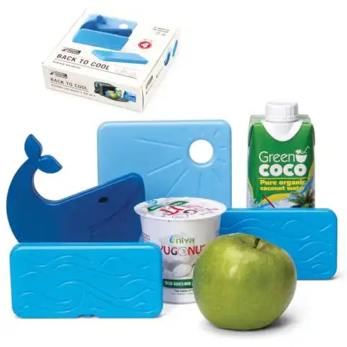Kühlakku Set für Lunchboxen und Kühltaschen mit bunten Designs