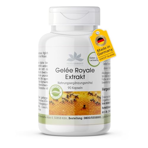 Gelée Royale Kapseln 500mg – 90 Stück – Herba Direkt