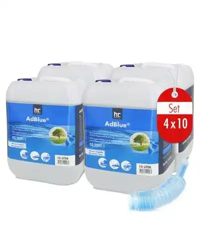 AdBlue Höfer Chemie 4 x 10L inkl. Ausgießer – Harnstofflösung für Diesel Fahrzeuge