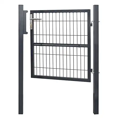 Gartentor Lospitch, Zauntür Hoftor Gartenpforte 100 x 100 cm