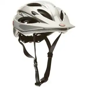 Bell Fahrradhelm Piston in Weiß/Silber für Kopfgrößen 54-61 cm