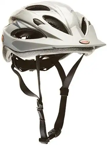 Bell Fahrradhelm Piston in Weiß/Silber für Kopfgrößen 54-61 cm