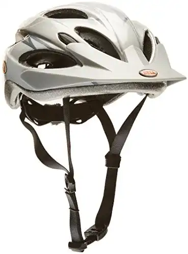 Bell Fahrradhelm Piston in Weiß/Silber für Kopfgrößen 54-61 cm