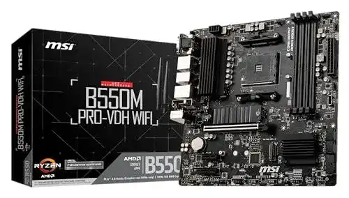 MSI B550M PRO-VDH WiFi Mainboard für AMD AM4 Prozessoren