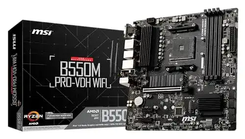MSI B550M PRO-VDH WiFi Mainboard für AMD AM4 Prozessoren