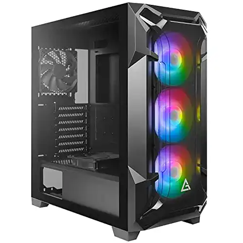 Antec DF600 Flux Midi Tower Gehäuse mit ARGB-Lüftern