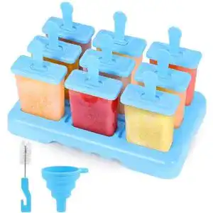 Eisformen von Alinana, 9 wiederverwendbare DIY-Eis am Stiel Formen