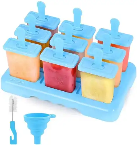Eisformen von Alinana, 9 wiederverwendbare DIY-Eis am Stiel Formen