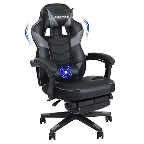 Gaming-Stuhl bis 200 Euro Puluomis Bürostuhl mit Fußstütze