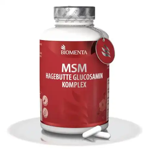 MSM-Pulver mit Hagebutte und Glucosamin von Bioprodukten