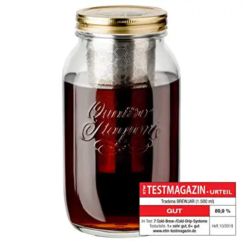 Cold Brew Kaffeebereiter Dripdrip Brewjar XL für 1500 ml