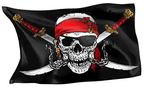 Piratenflagge Original Karibik wetterfest 150cm x 90cm