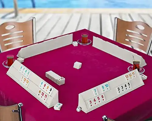 Rummy Original Okey Spiel mit Melaminsteinen aus Kunststoff