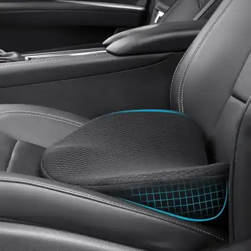 OLYDON Keilkissen für Autos, Memory Foam Sitzkissen für mehr Komfort