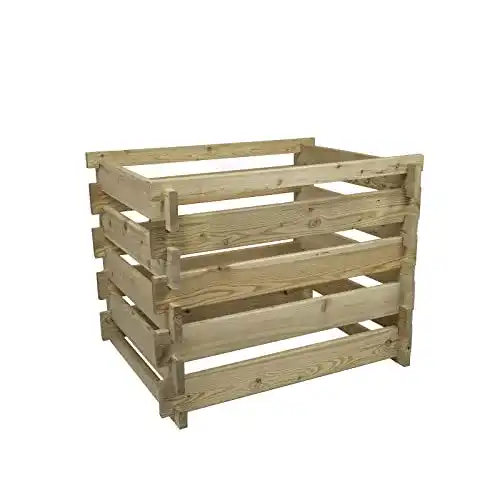 Komposter aus Lärche B-Ware 80x100xH60 cm mit Holz-Stecksystem