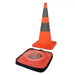 Verkehrsleitkegel Erro Faltleitkegel 75 cm Pro mit LED-Beleuchtung
