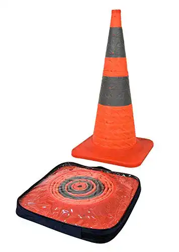 Verkehrsleitkegel Erro Faltleitkegel 75 cm Pro mit LED-Beleuchtung