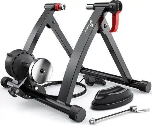 Rollentrainer Sportneer mit 6 Widerstandseinstellungen für Indoor Cycling