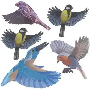 Vogelschutz Aufkleber Gardigo Vogelschutz Fensterfolie – 5 Stück