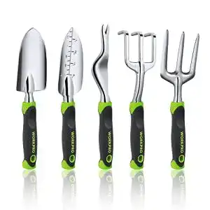 Gartenwerkzeug-Set WORKPRO, 5-teiliges Set aus Aluminiumguss