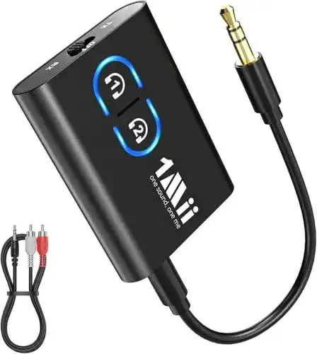 Bluetooth Transmitter 1Mii für TV mit Bluetooth 5.3 Technologie