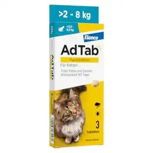 Zeckenschutz für Katzen: Adtab Kautabletten gegen Flöhe und Zecken