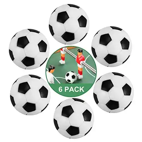 Tischkicker-Bälle ZAWTR 32 mm, 6 Stück für Tischfußball