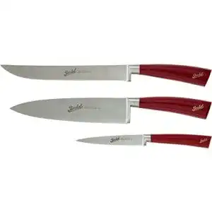 Berkel Elegance Set mit 3 Chef-Messern in Rot