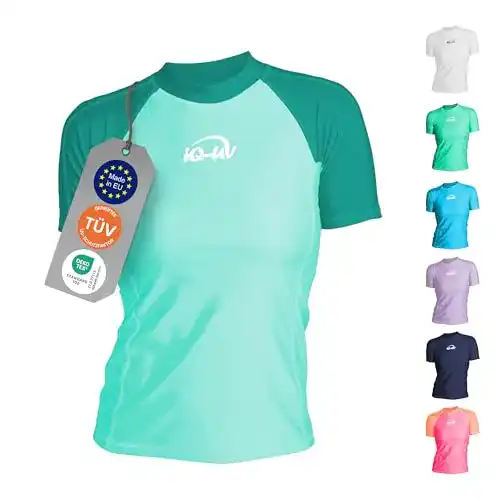 UV-Shirt Damen iQ-UV 300 Slim Fit UV T-Shirt, Caribbean