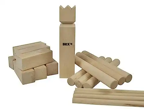 Kubb Spiel BEX aus Schweden – König ca. 30 cm aus Hartholz