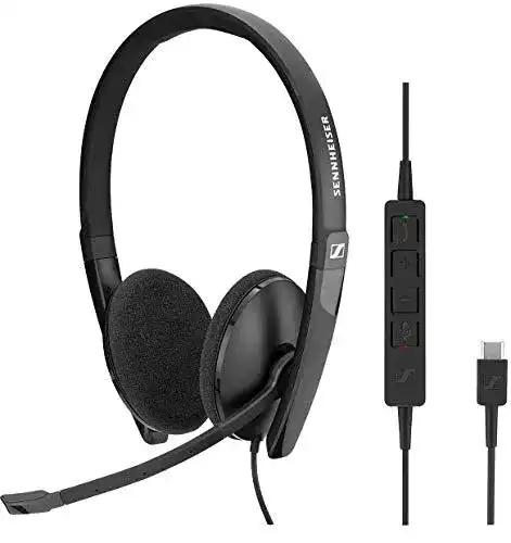 Sennheiser SC 160 USB-C Duo Headset, Schwarz