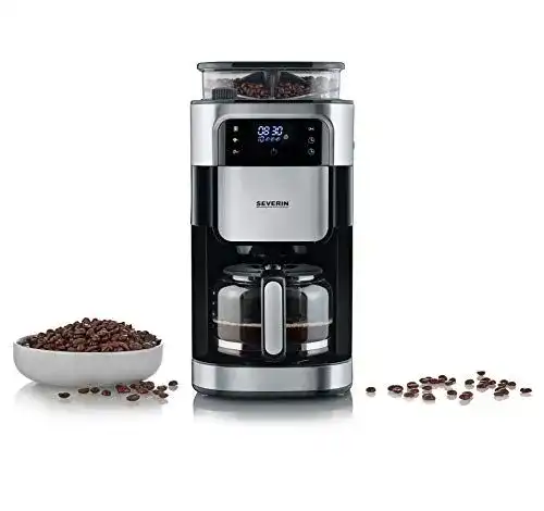 Kaffeemaschine mit Mahlwerk von Severin und Glaskanne