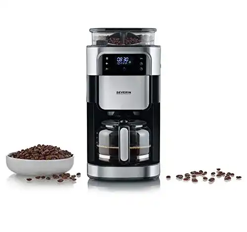 Kaffeemaschine mit Mahlwerk von Severin und Glaskanne