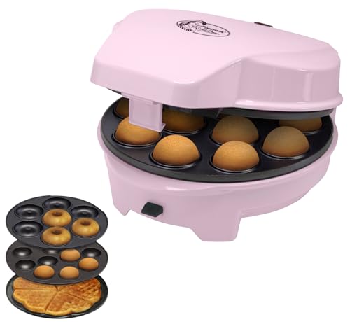 Bestron 3-in-1 Cakemaker im Retro Design mit 3 Backplatten