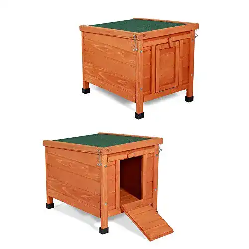 Kaninchenstall Lionto aus Holz für Kleintiere